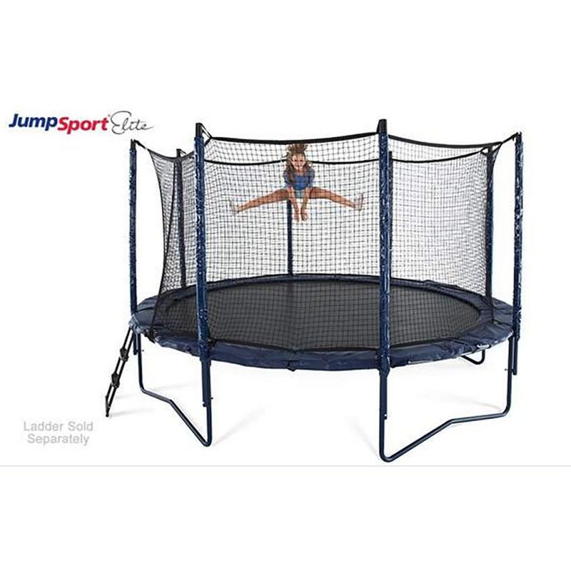 JumpSport SureStep Removable 2-Step Trampoline Safety Ladder - Easy to Attach