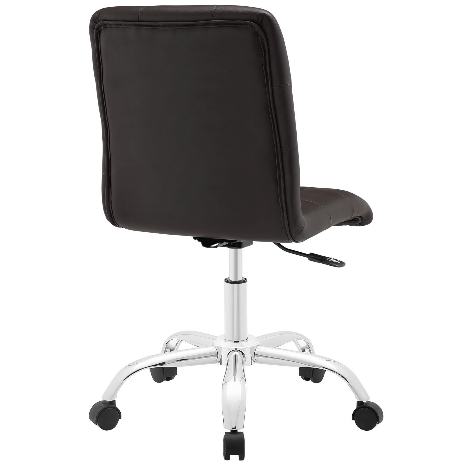 LexMod EEI-1533-BRN Prim Mid Back Office Chair in Brown