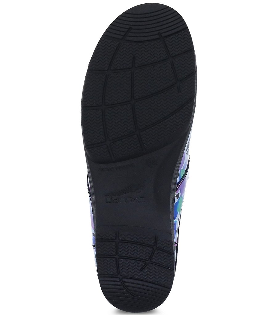 Dansko Lt Pro Love Heart Print Patent Leather Clogs