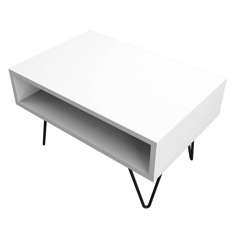 21.06" Nolita Coffee Table with 1 Cubby White - Manhattan Comfort