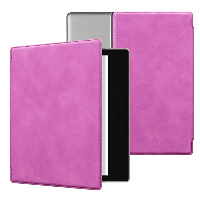 Skin Touch Feeling Case for All-New Kindle Oasis(10th Gen, 2019 Release & 9th Gen, 2017),Durable Soft Leather with Auto Wake/Sleep,Strong Adsorption for All-New 7''Kindle Oasis,The Maple Yellow