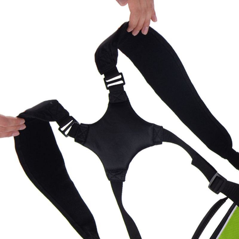 Costway Golf Stand Cart Bag Club w/6 Way Divider Carry Organizer Pockets Storage Green