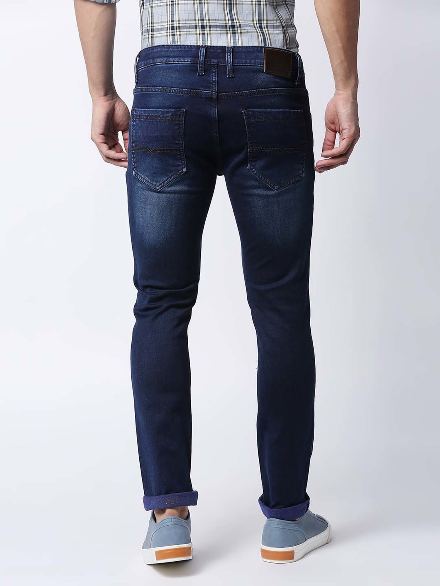 Dragon Hill Blue Slim Tapered Fit Jeans