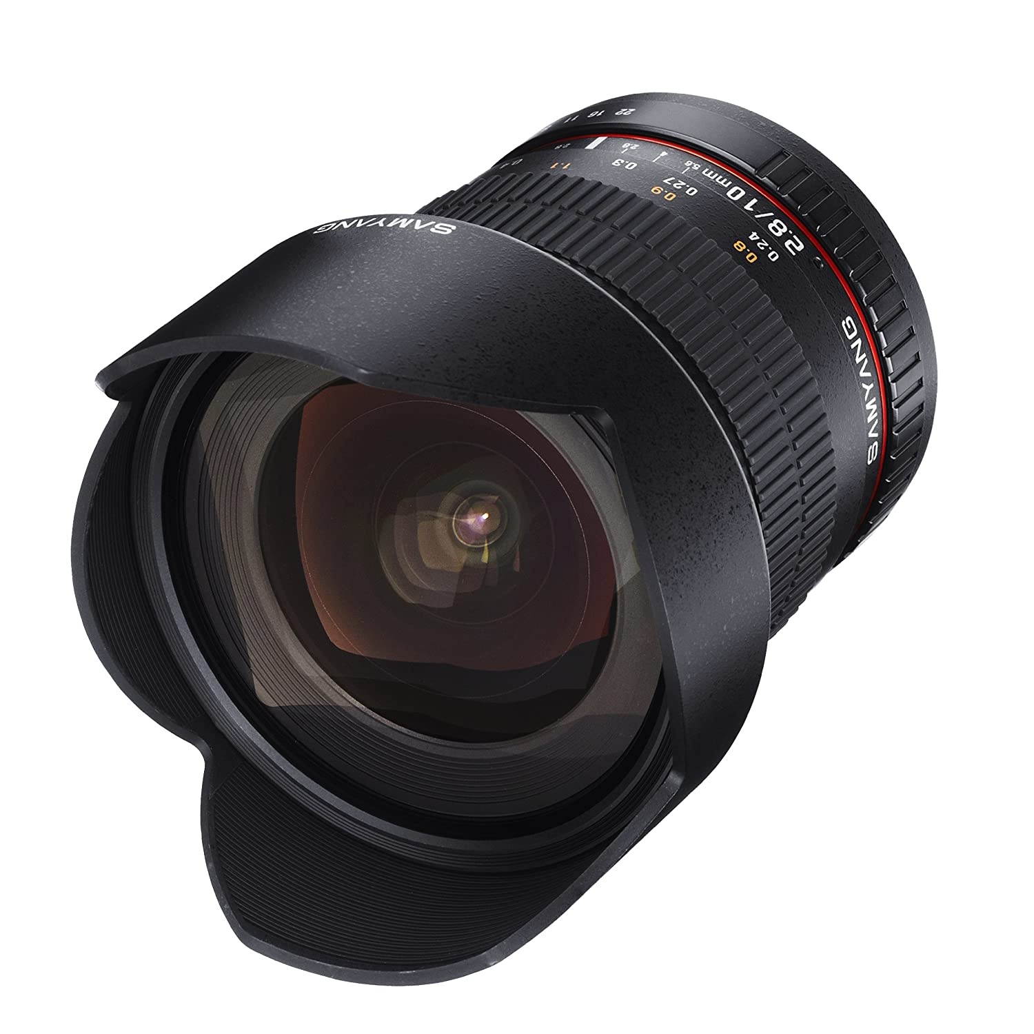 Samyang 10mm F2.8 ED AS NCS CS Ultra Wide Angle Lens Canon EF-S Type for Canon Digital SLR Cameras (SY10M-C)