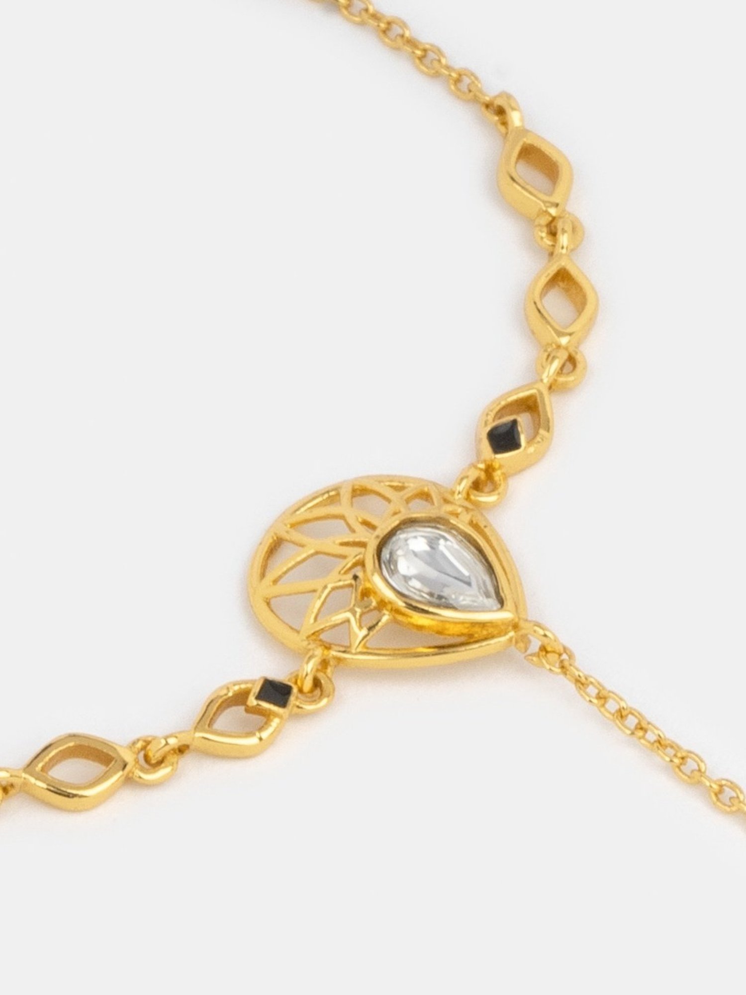 Shaya 92.5 Sterling Silver Queen of Encouragement Hand Harness Bracelet for Women