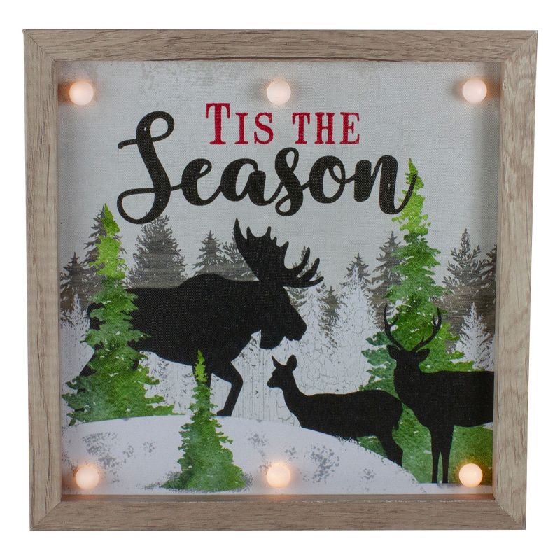 Northlight 12" Lighted 'Tis The Season' Christmas Wall Decor