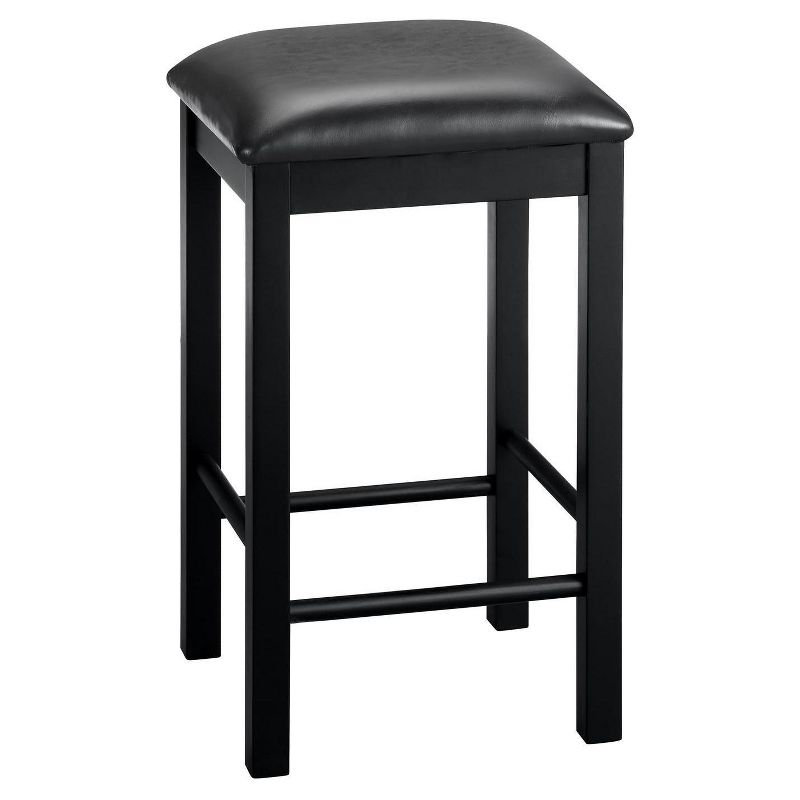 3pc Faux Marble Pub Dining Set Black - Dorel Living