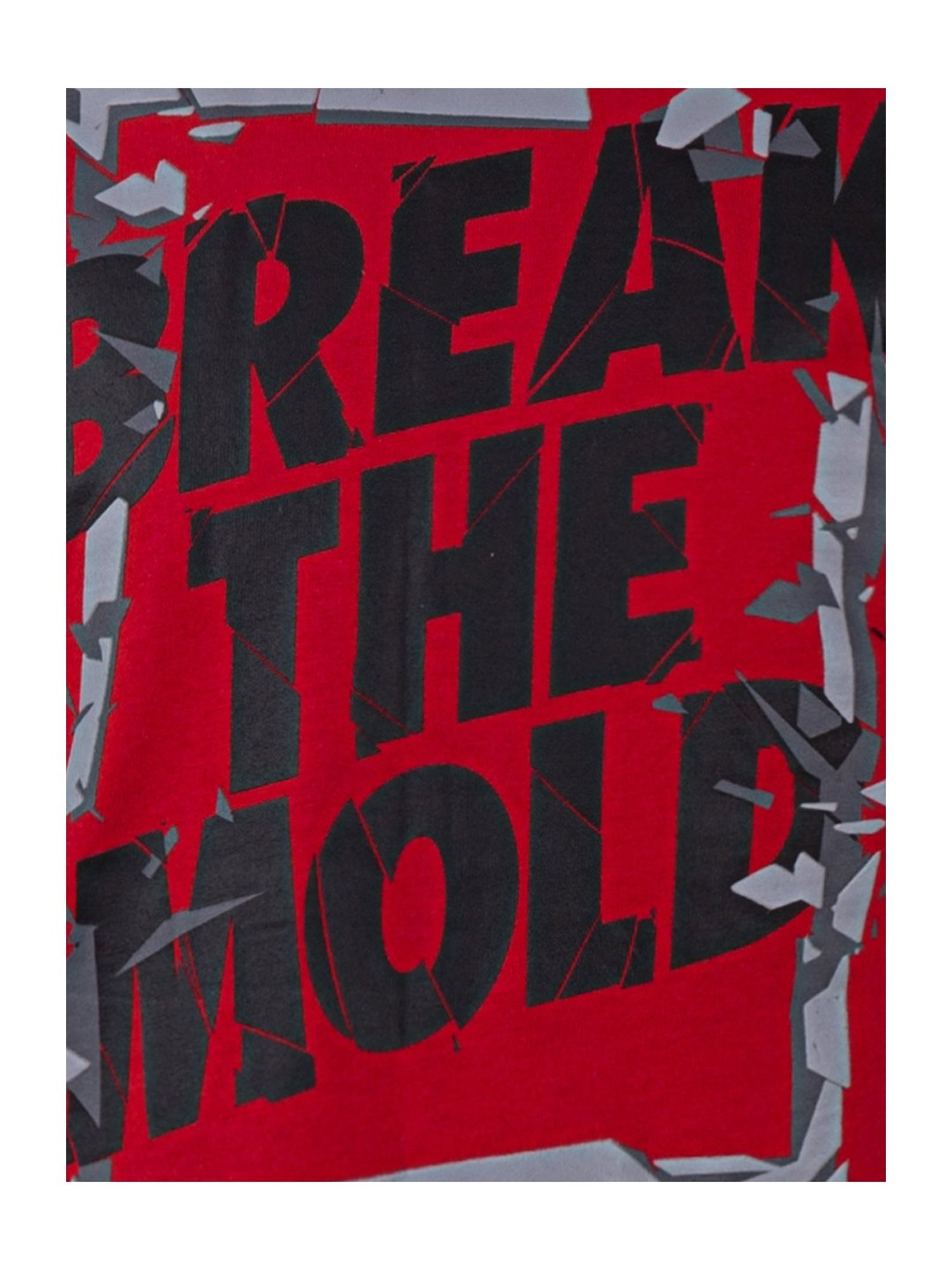 Nike Kids University Red Cotton Printed T-Shirt