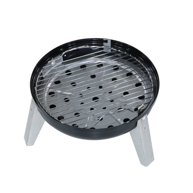 Americana 2010 Lock & Go Charcoal Grill - Black - Meco