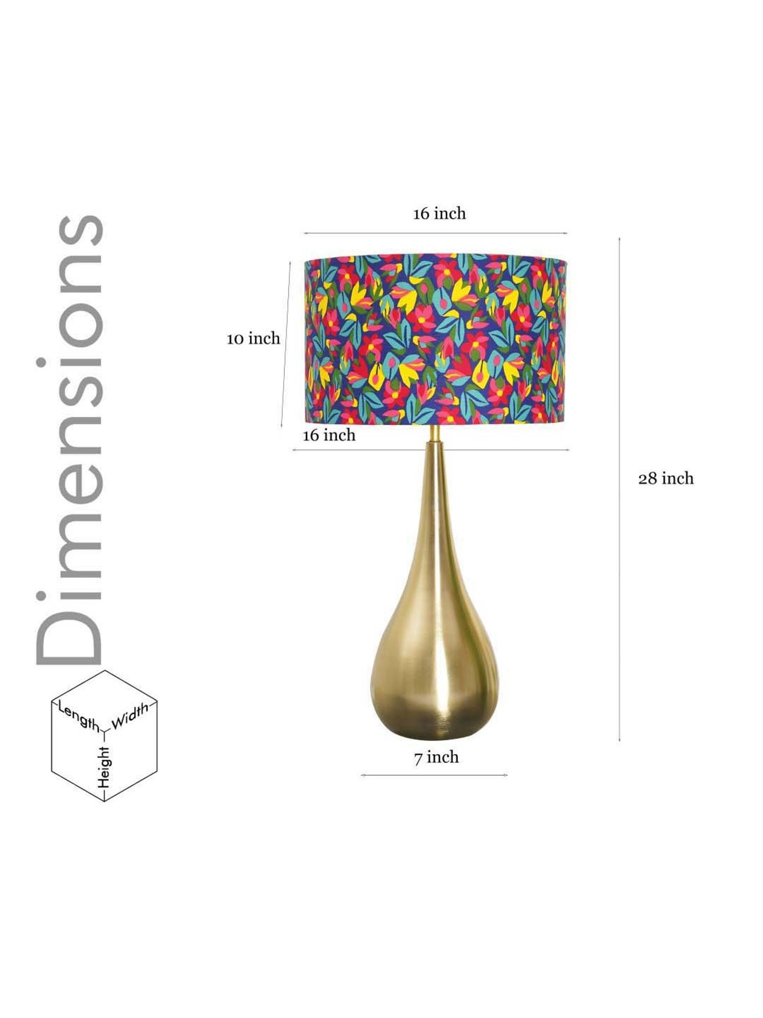 Kapoor E Illuminations Green Study Table Lamp - Set of 1