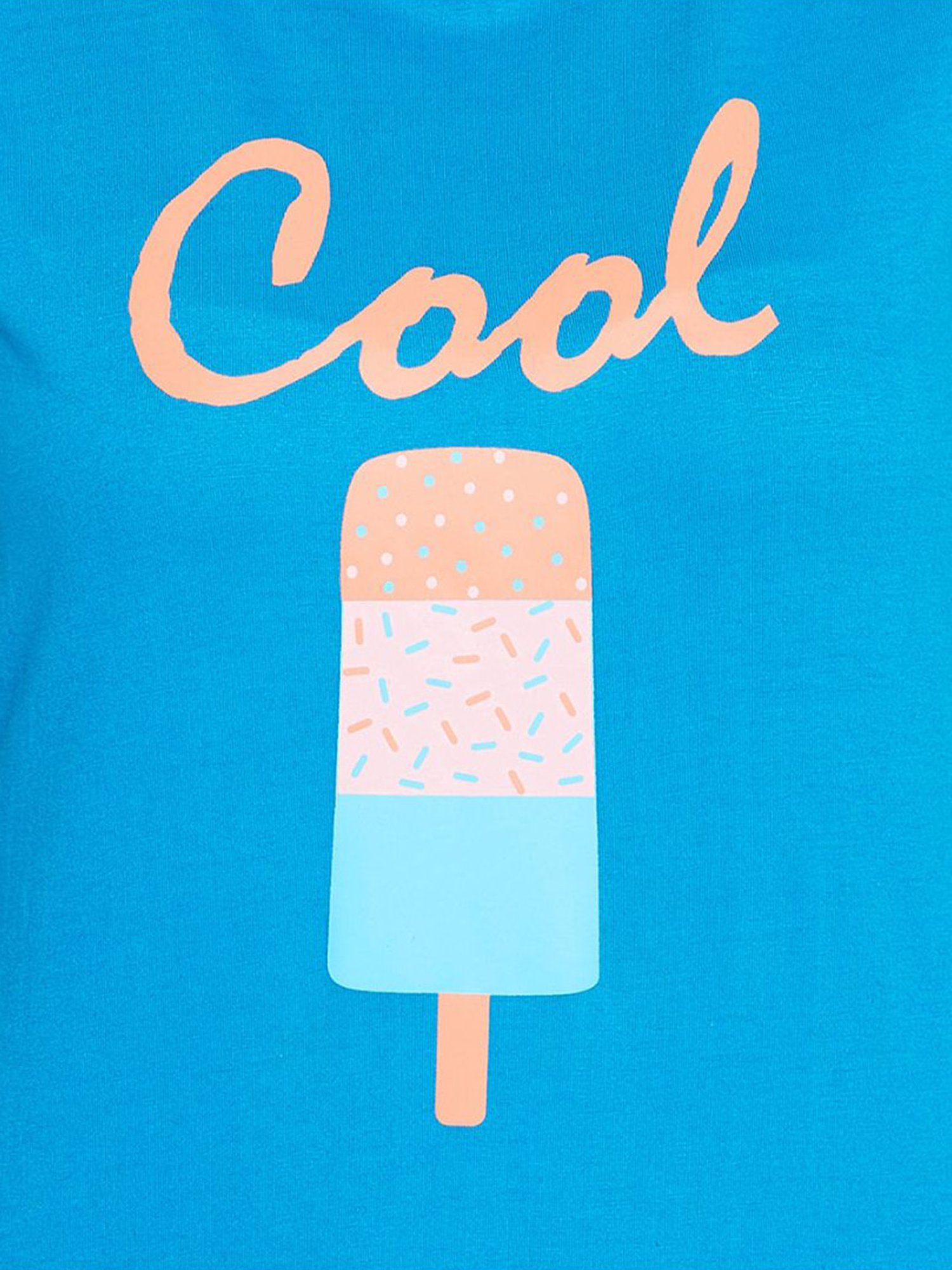 Clovia Blue Graphic Print Night Dress