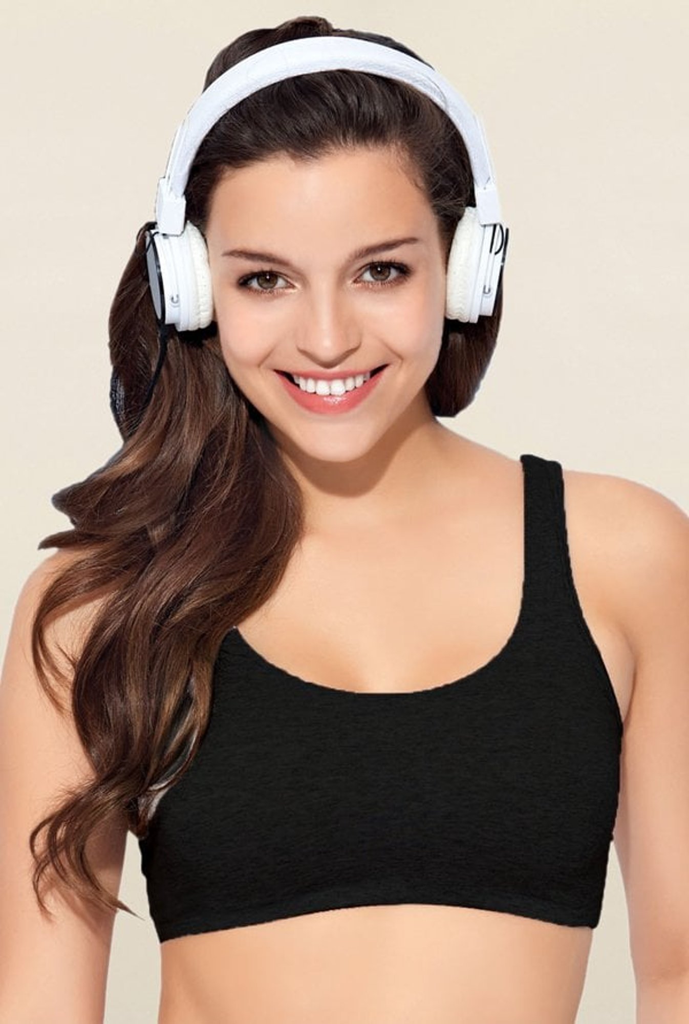 Enamor Black Non Wired Non Padded Sports Bra