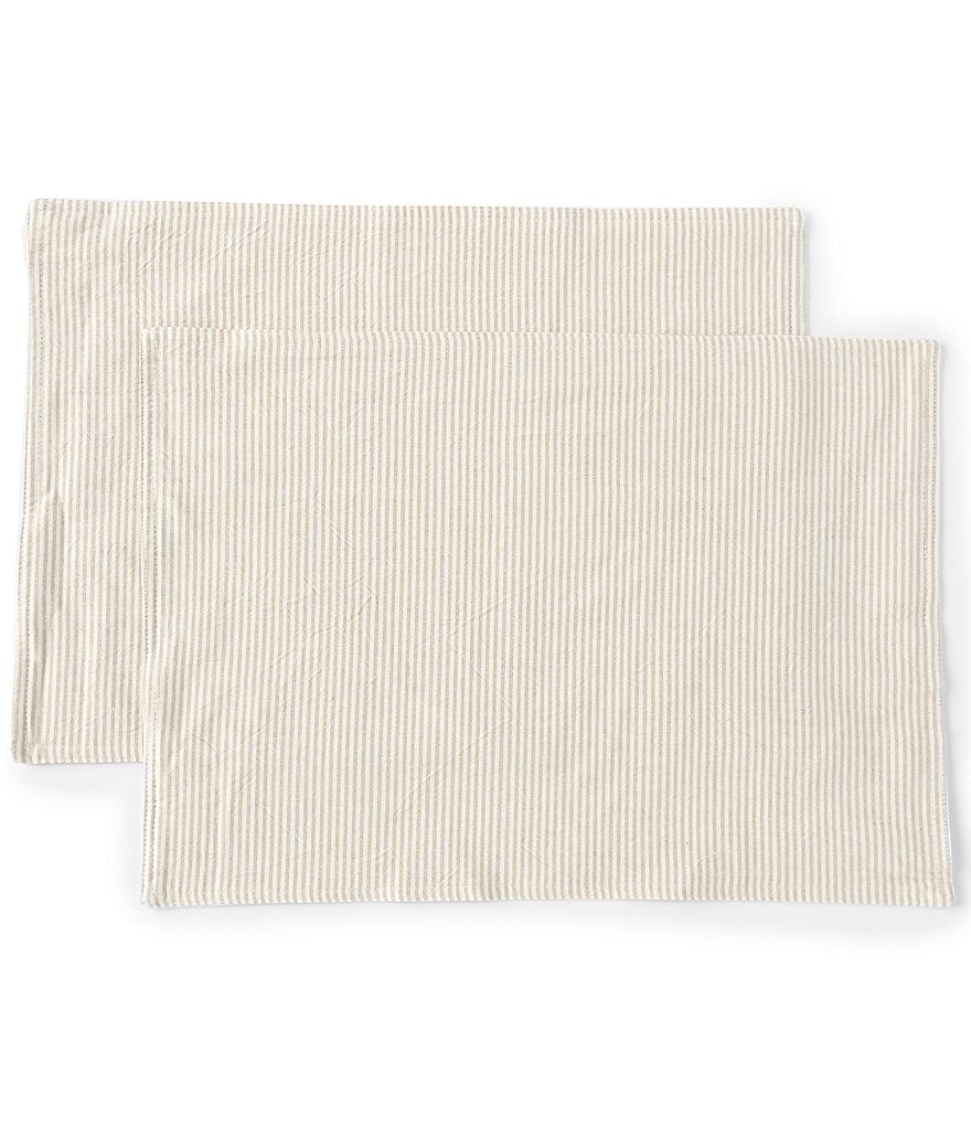 Mud Pie Blue Indigo Printed Chambray Napkins, Set of 4