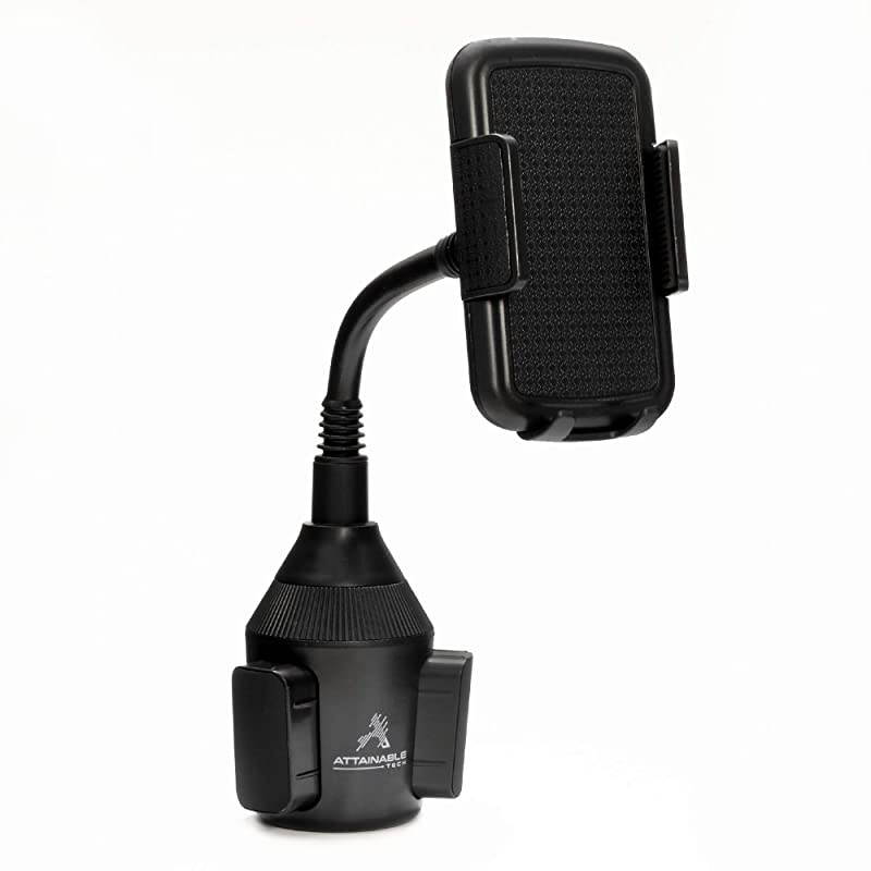 Universal Car Phone Holder Long Neck Cup Holder Phone Mount Wont Obstruct Your View While Driving Swivel Cell Phone Car Mount for iPhone Samsung Galaxy Note Max More