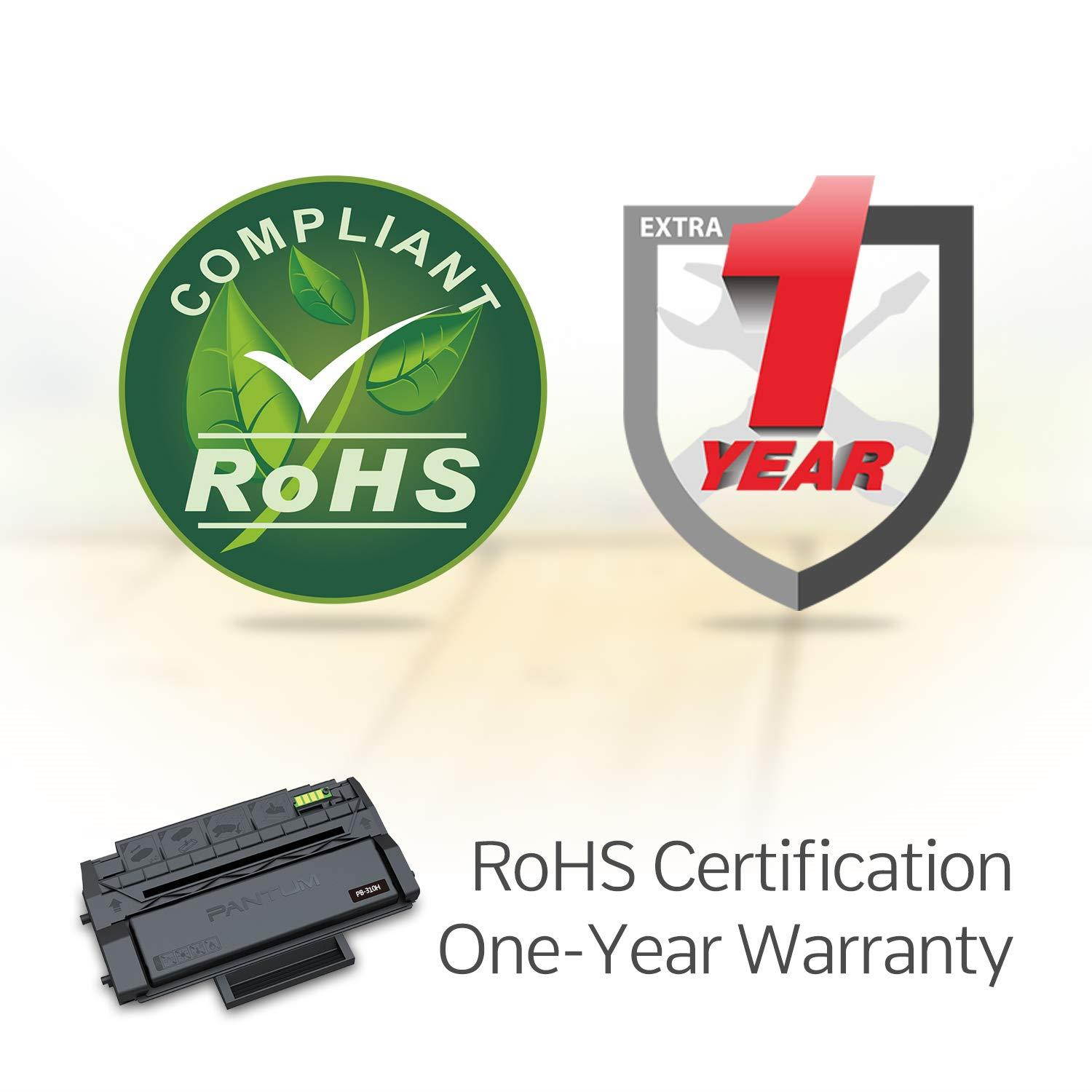 Pantum PB-310H Black Toner Cartridge and Drum Unit in One Compatible with Pantum P3500 Series, 6000 Page Yield per Cartridge