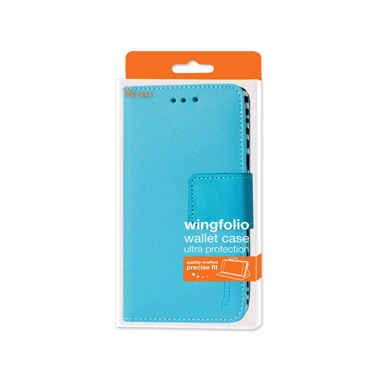 REIKO MOTOROLA MOTO E (2015) 3-IN-1 WALLET CASE IN BLUE