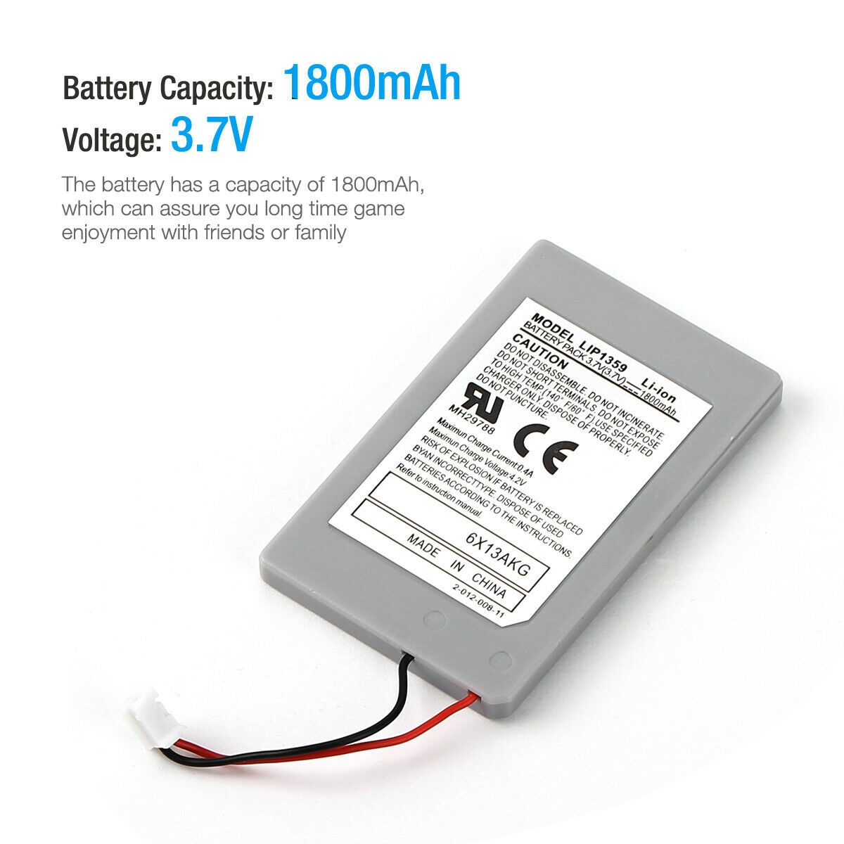 For  Playston 3 PS3 Wireless Controller Replacement Battery 3.7V 1800mAh