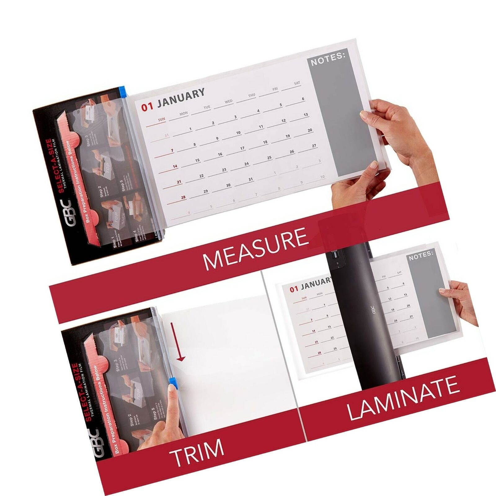 GBC Select-A-Size Thermal Lamination Film, Laminating Roll, for 9" & 12" Lami...