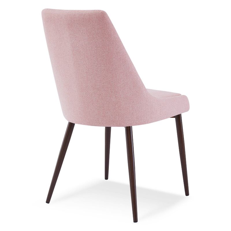 Set of 2 Roman Mid Century Dining Chair Pink - Poly & Bark