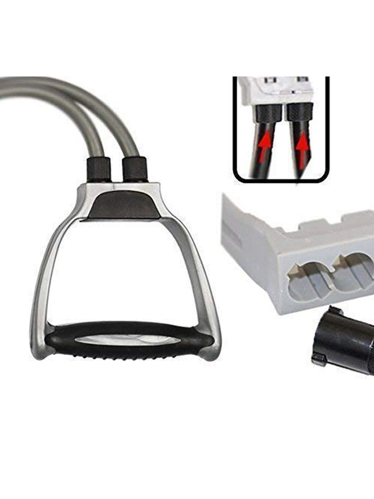 HealthSense YM 602 Yoga Mat (Black & Grey)