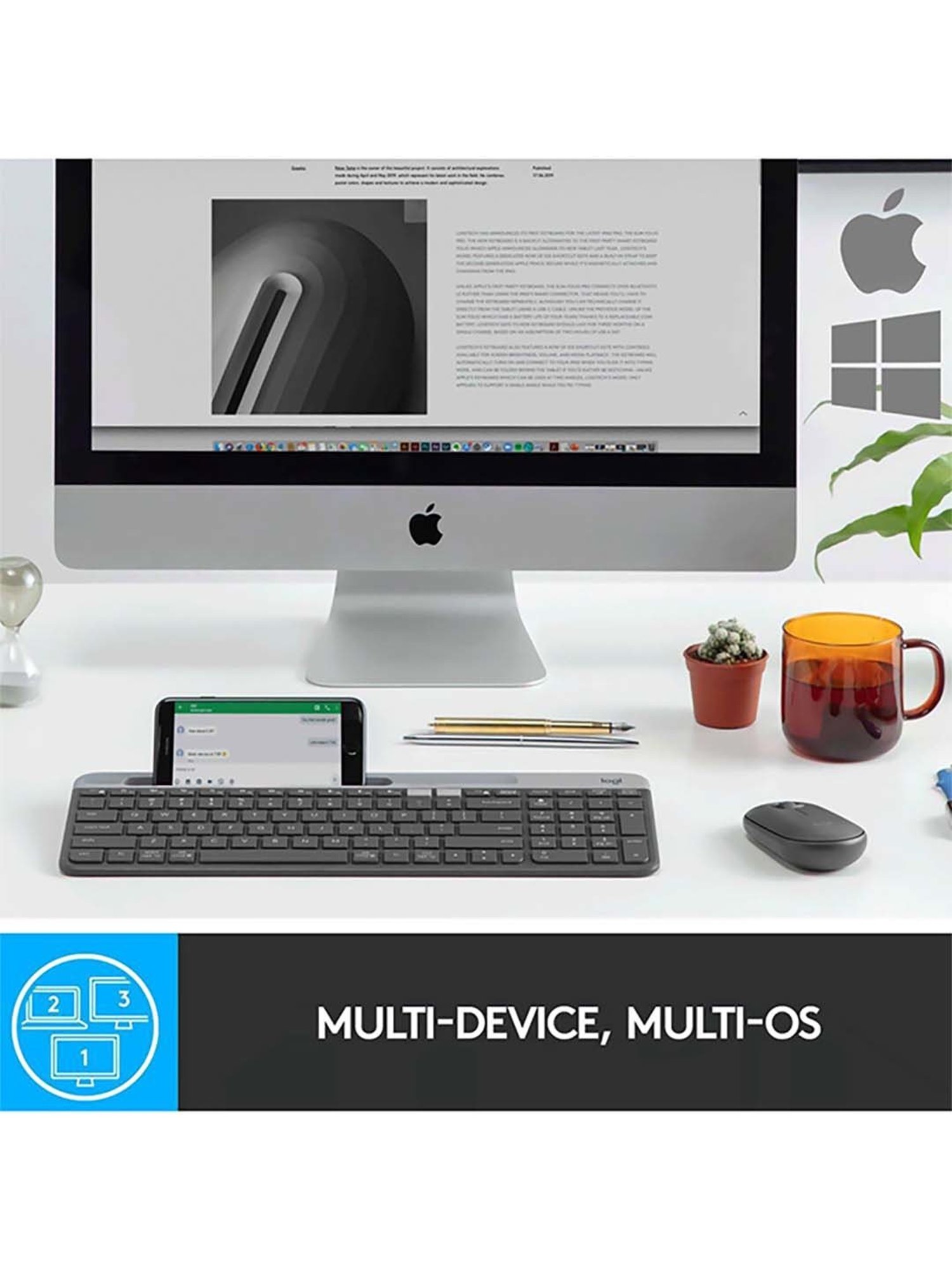 Logitech K580 920-009210 Wireless Keyboard (Black)