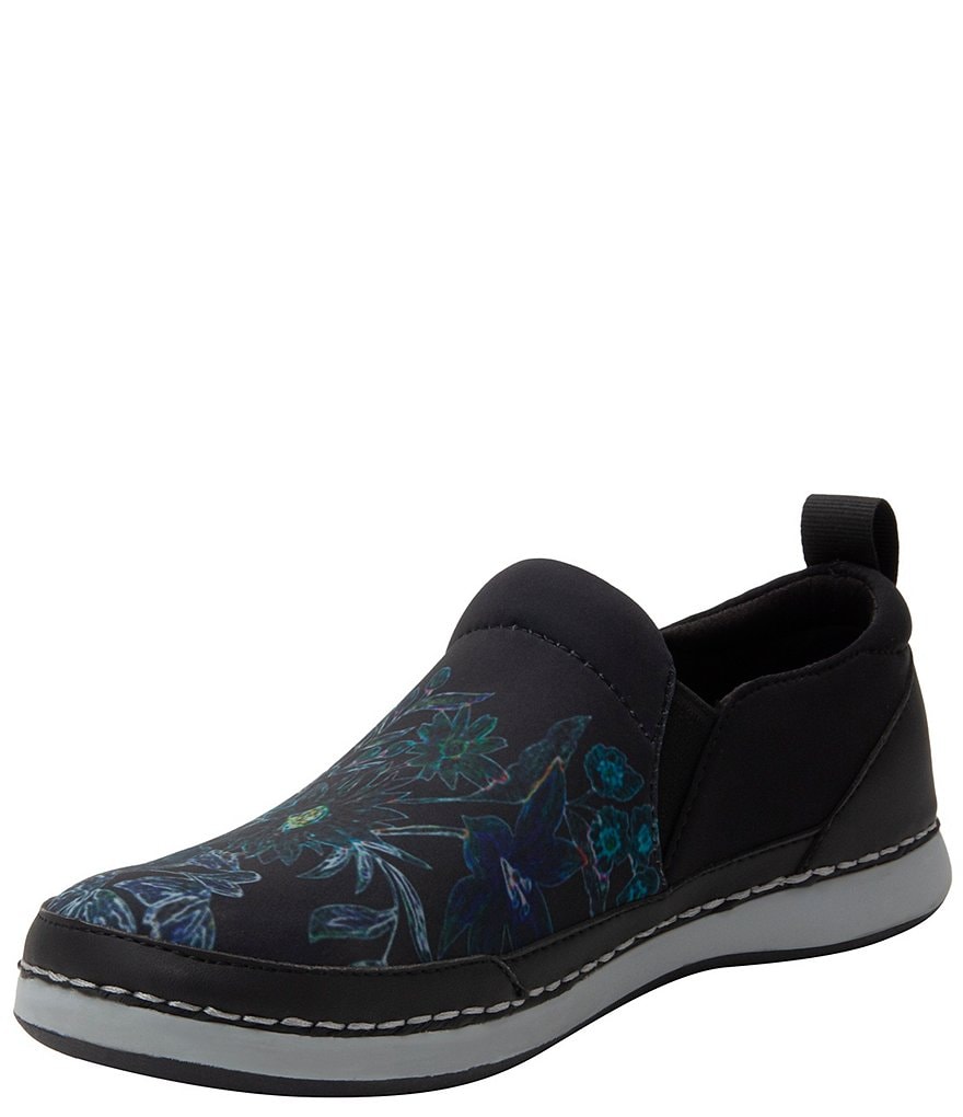 Alegria Alchemie Bouquet Floral Print Dream Fit Slip-Ons