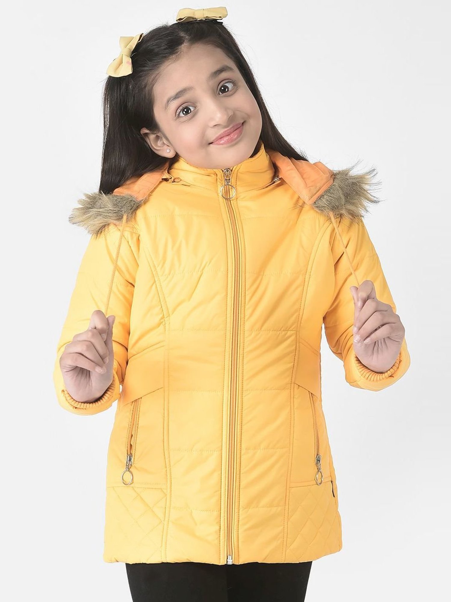 Elle Kids Black Self Pattern Jacket