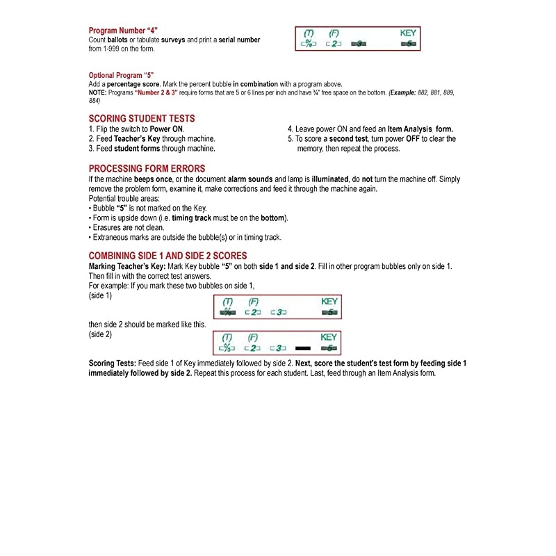 Item Analysis 9702 50 Question Compatible Testing Forms 100 Pack