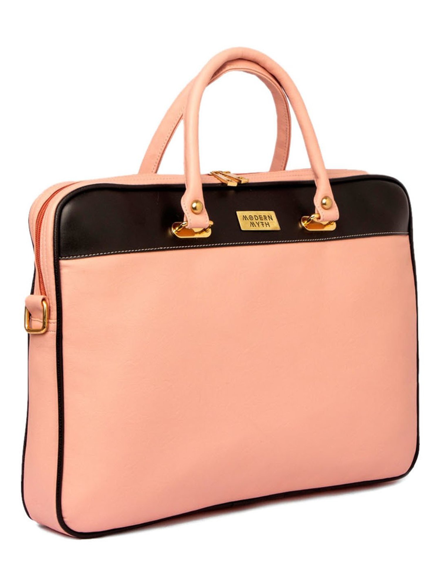 Modern Myth Peach Large Laptop Handbag