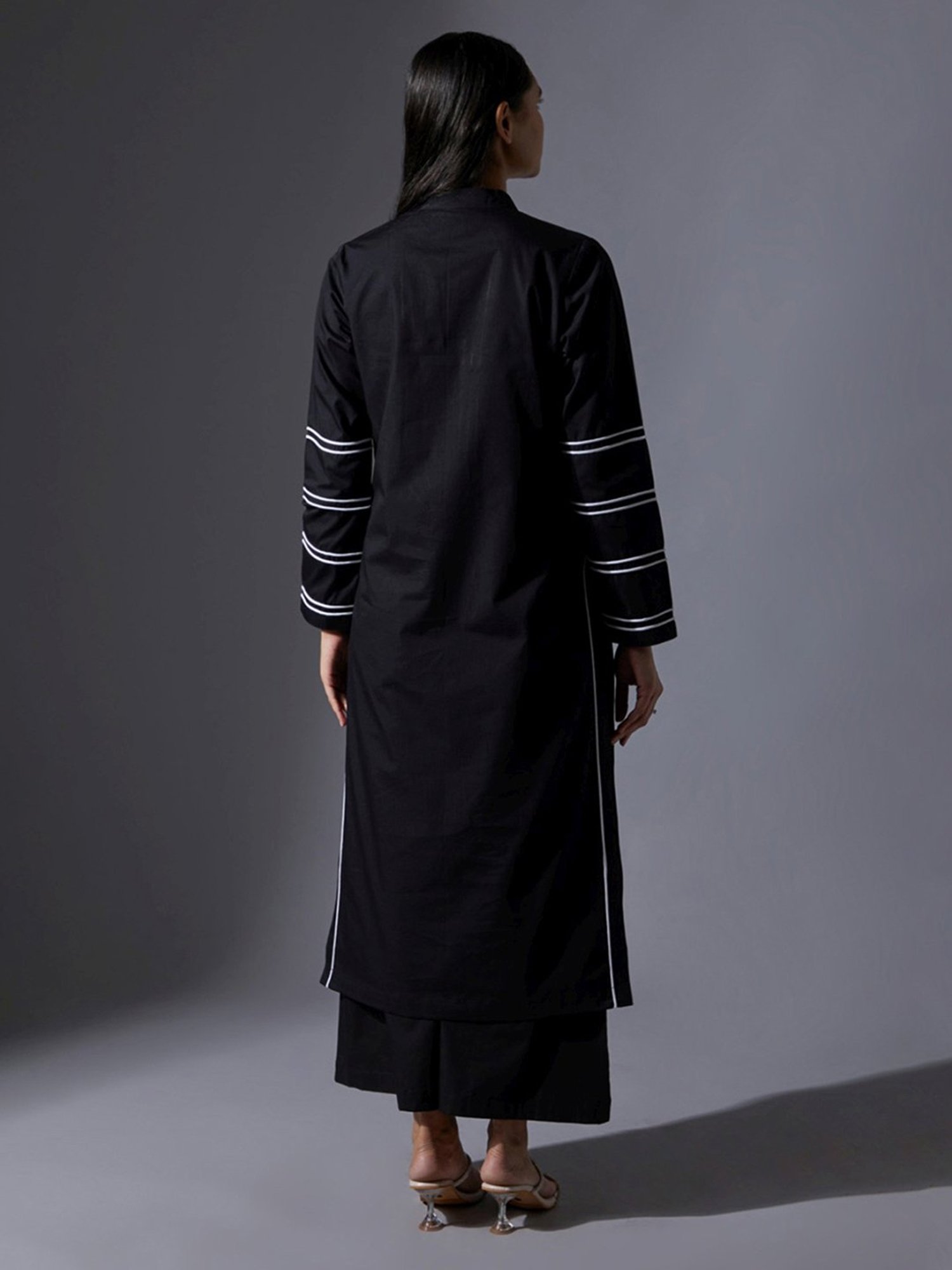 House of Manaa Black Hom Allure Kurta with Pallazo