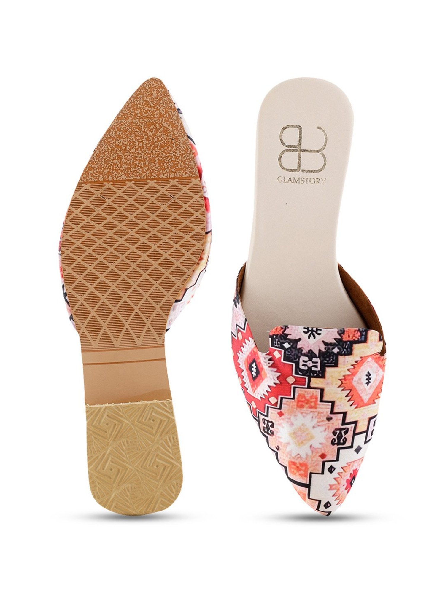 Glam Story Women's Indie Pop Multicolored Mule Shoes