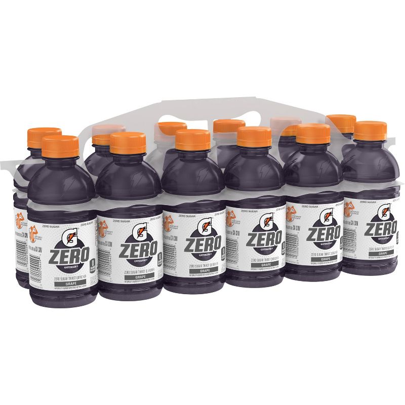 Gatorade G Zero Grape Sports Drink - 12pk/12 fl oz Bottles
