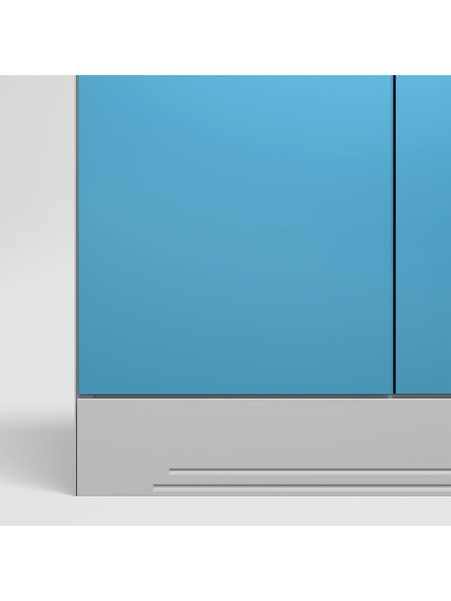 Godrej Interio Ewa Brown Engineered Wood 4 Door Wardrobe