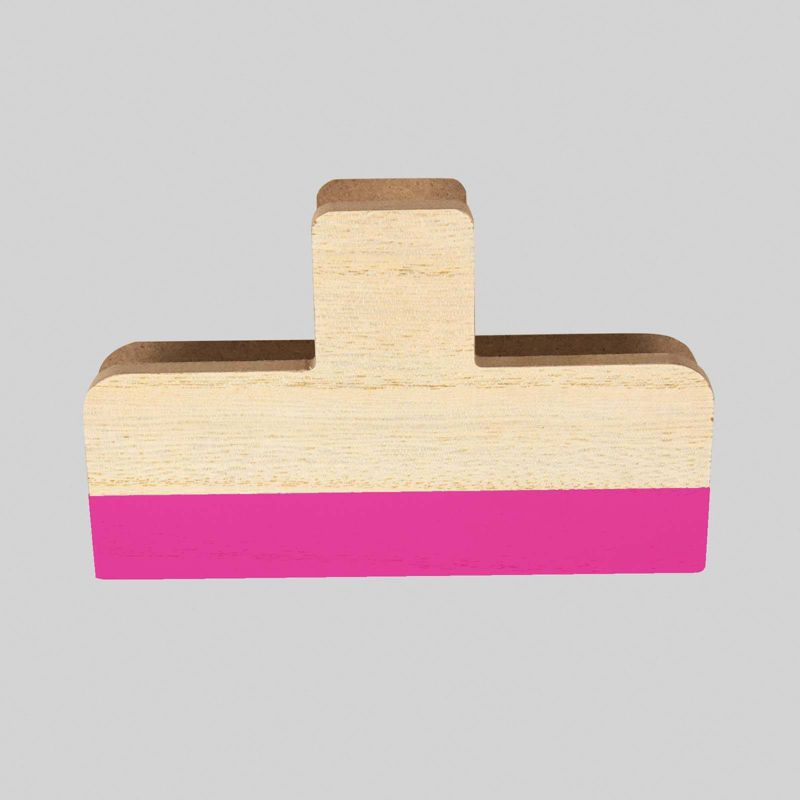 10ct Wood Wall Clips Pink- Bullseye's Playground™