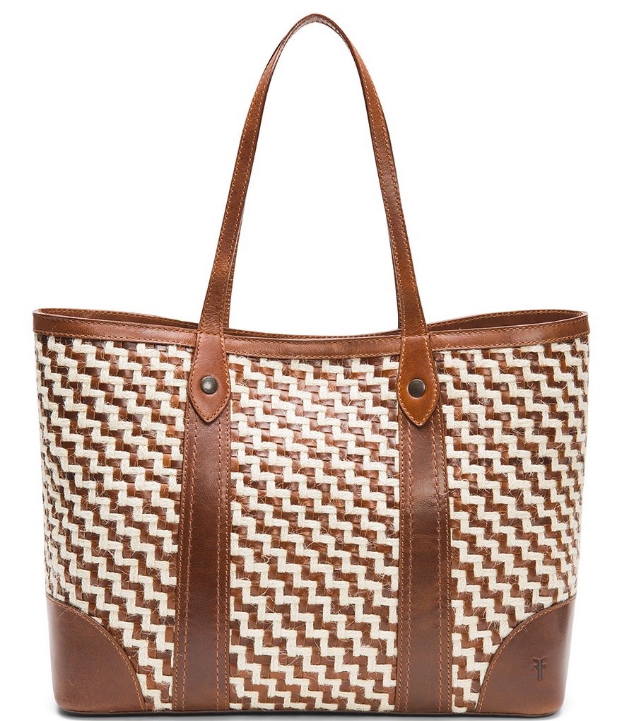 Frye Melissa Woven Shopper Tote Bag