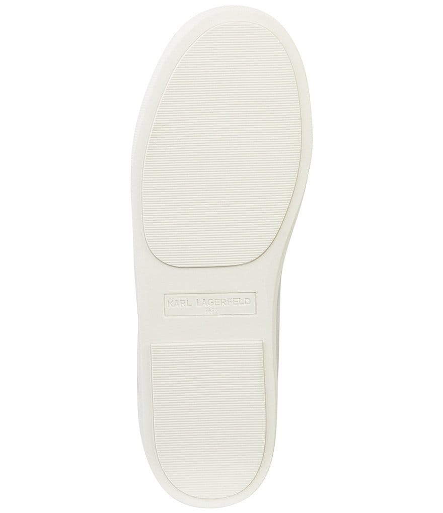 KARL LAGERFELD PARIS Crissie Leather Chain Detail Slip-On Sneakers