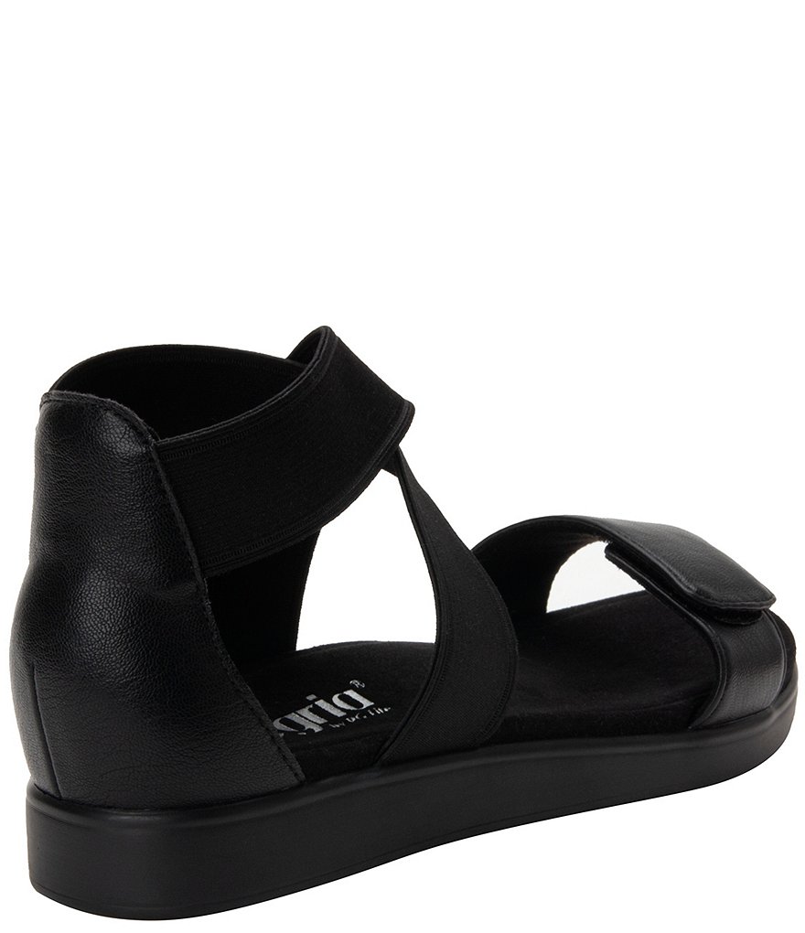 Alegria Lucia Vegan Leather Ankle Strap Flat Sandals