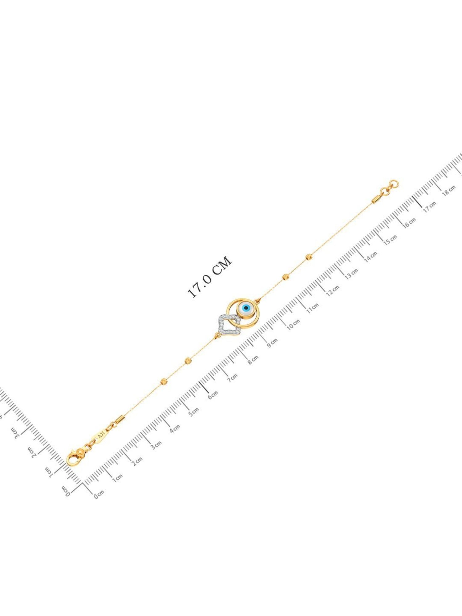 Joyalukkas Gold 22K Elegant Enchantment Evil Eye Barcelet for Women