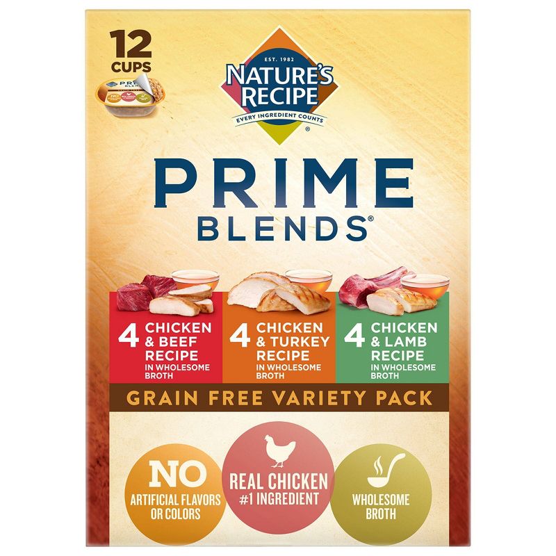 Blue Buffalo Delights Grain Free Paté Small Breed Wet Dog Food Top Sirloin & Grilled Chicken Flavors - 3.5oz/12ct Variety Pack