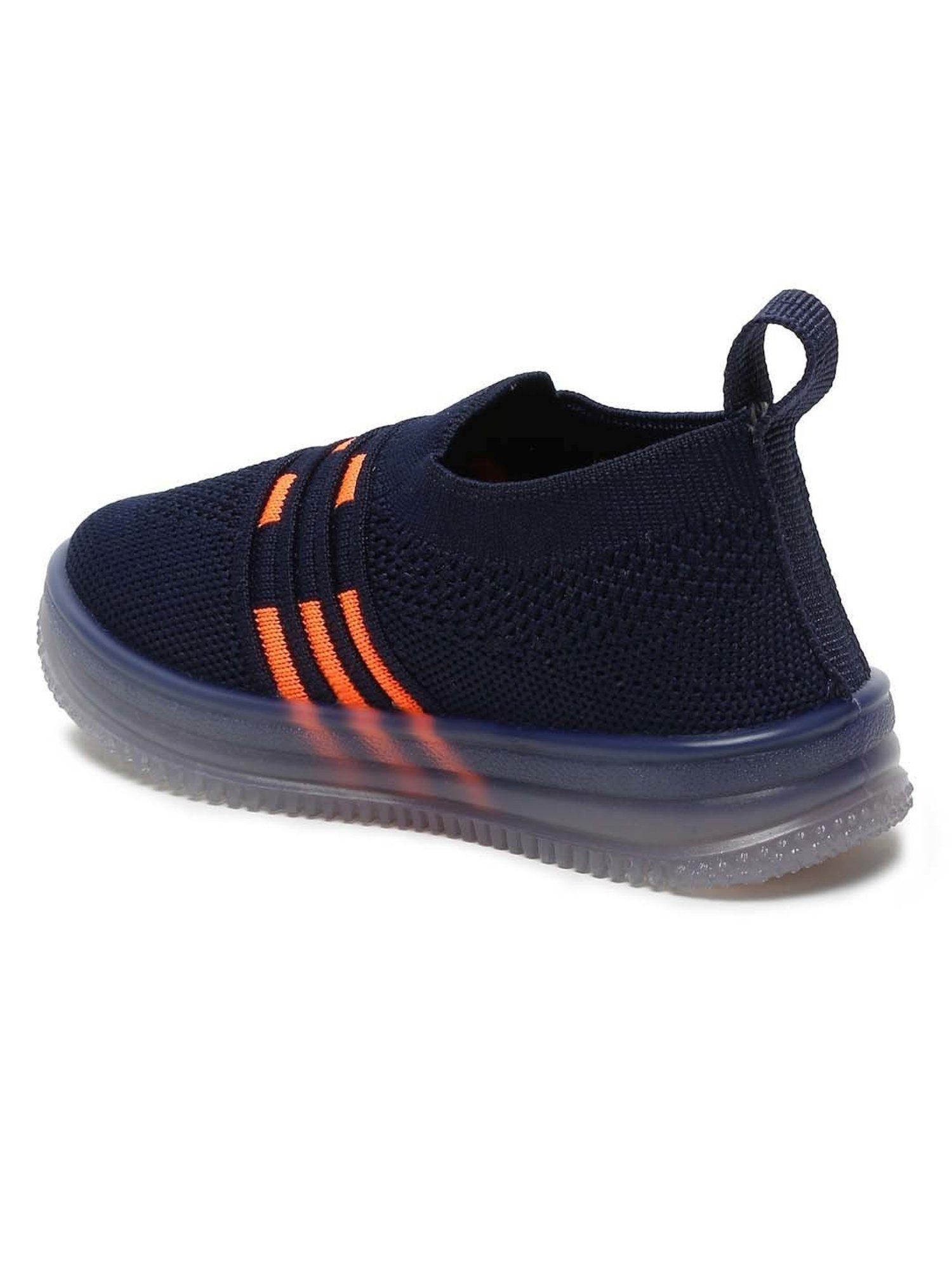 Tiny Bugs Kids Navy & Orange Casual Sneakers