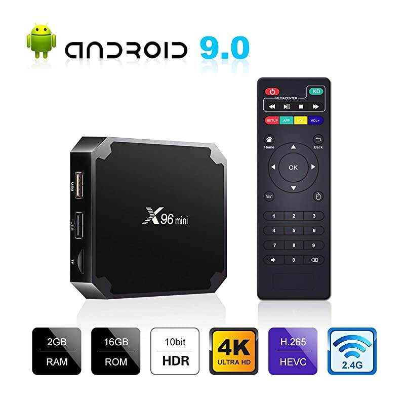 Mini Android TV Box 2GB RAM 16GB ROM Support 3D4K HD HDR H265 Android Box