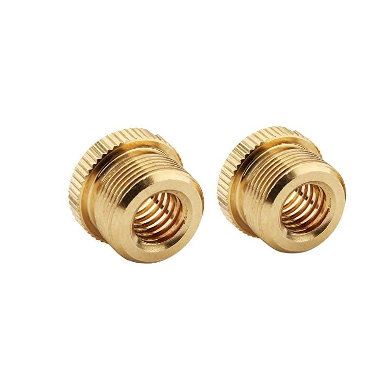 2 pieces brass58quotmale to 38quot female thread for tripodmicrophone holdercamera screw adapter 58 to 38 adapter microphone to camera adapter