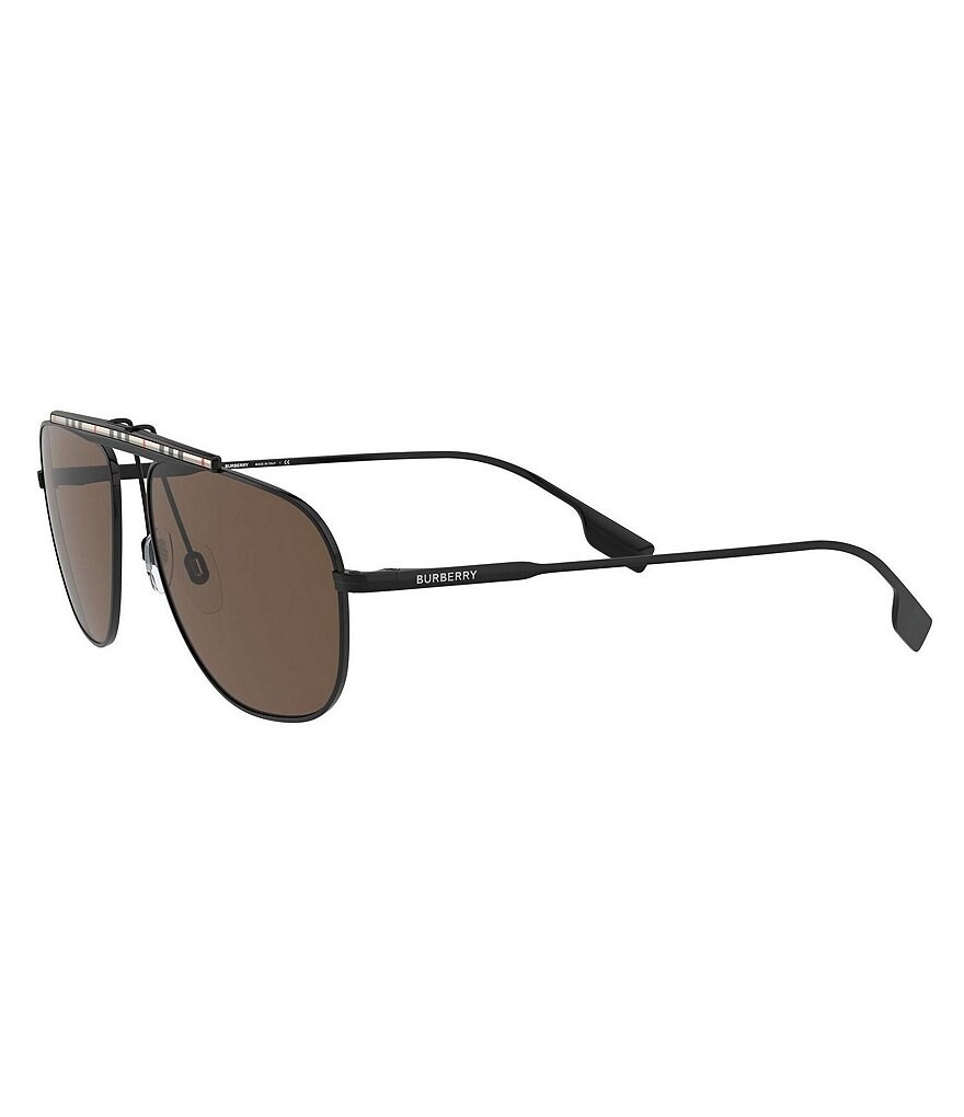 Burberry Men's Be3121 Pilot 59mm Sunglasses