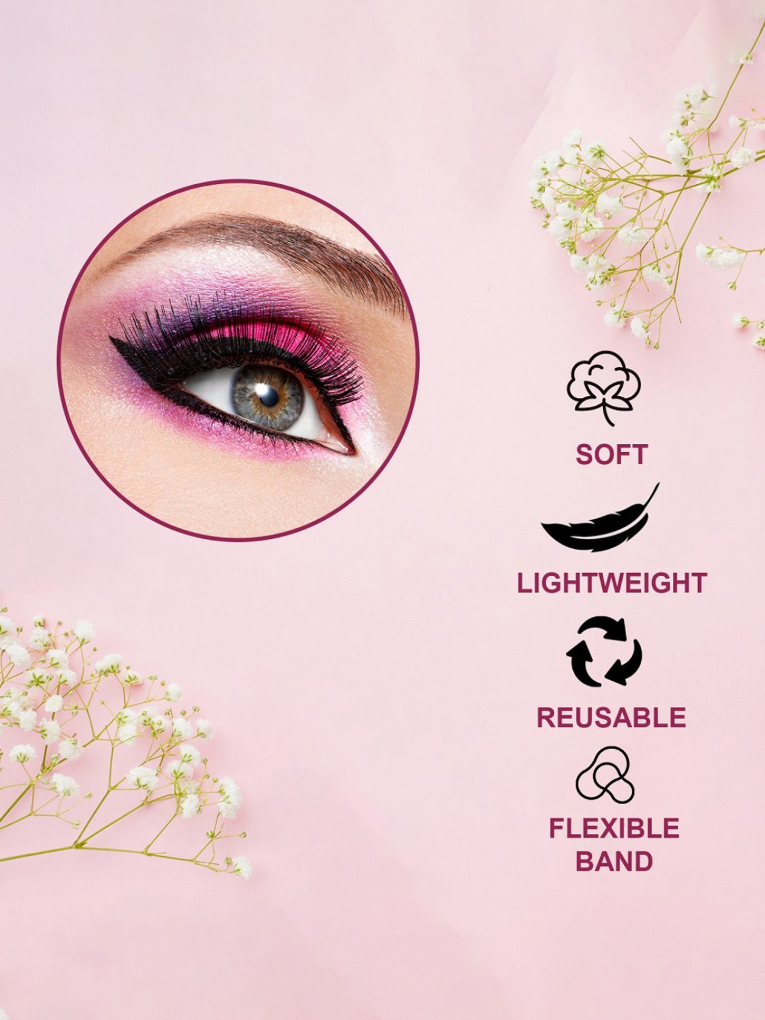 Bronson Professional 6D Fashion Eyelash 203 - Set of 5