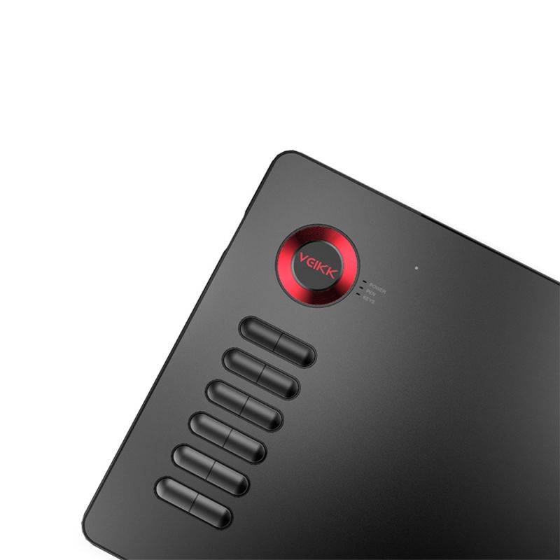 VEIKK Drawing Tablet A15 Graphic Tablet 10x6 inches Digital Drawing Tablet with 8192 Induction Levels 5080 LPI Red Button