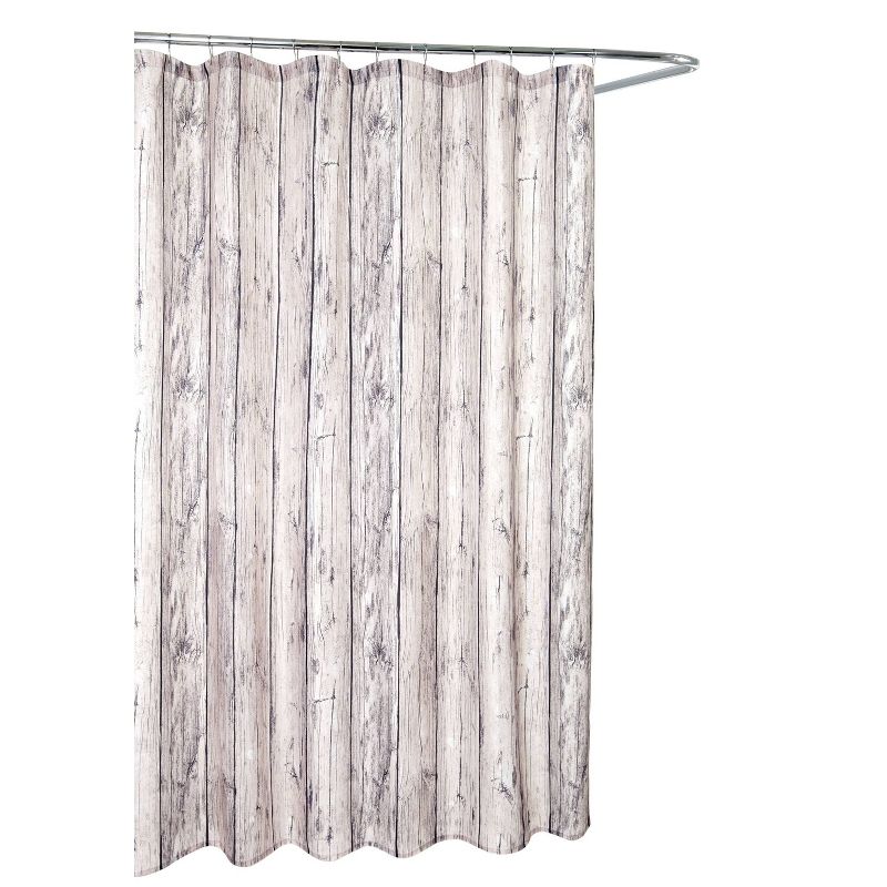 Oakwood Shower Curtain Gray/Taupe - Moda at Home