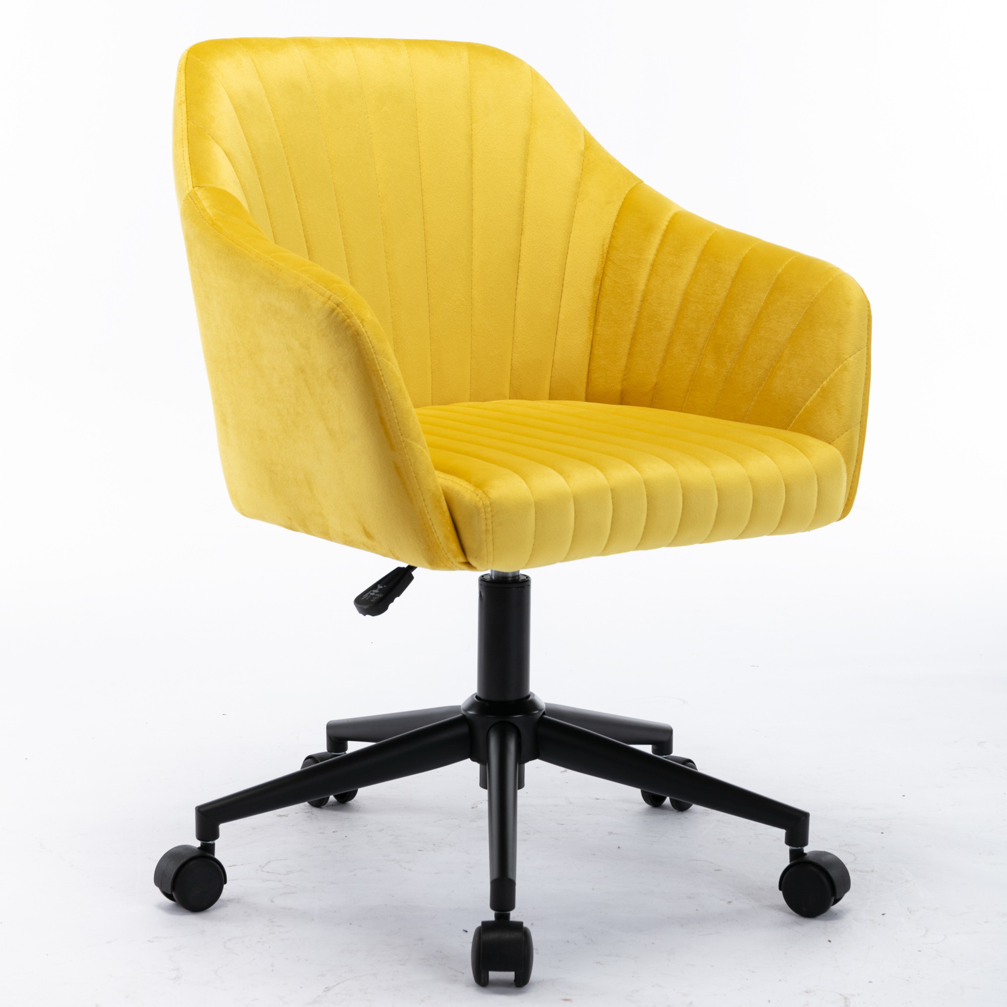 Home Office chair with Middle back, Modern Design velvet chair with arms