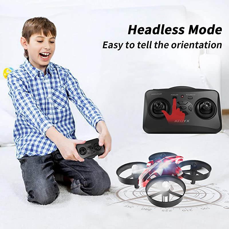 Mini Drones for Kids and Beginners Remote Control Toys Quadcopter 24Ghz 6Axis Gyro 4 Channels Remote Control Helicopter is Best Kid Toys Gift AT66