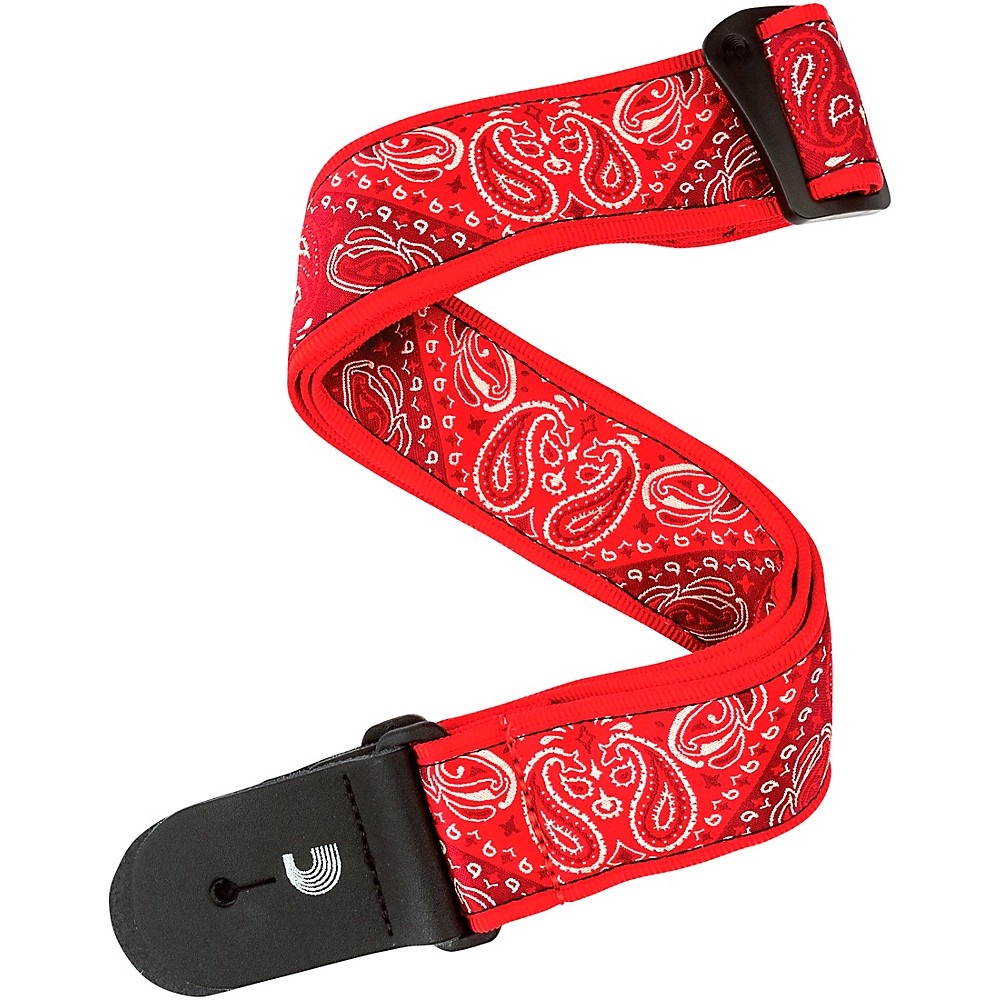 D'Addario Planet Waves 50 mm Nylon Guitar Strap, 2 Tone Red/Brown Brown/Red Underlay 2 in.