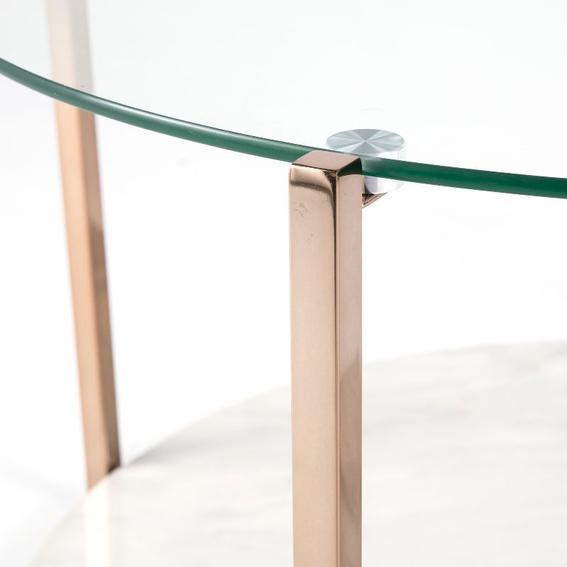 Agnes Cocktail Table Warm Gold - Aiden Lane